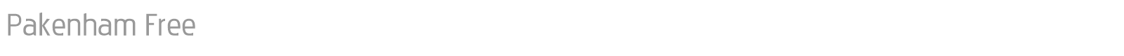 Pakenham font preview